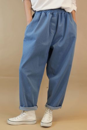 Made in Italy Garcon Barrel Summer Jean Light Denim