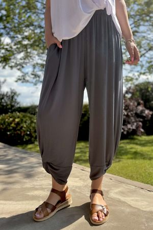 Made in Italy Gili Twist Pant Graphite