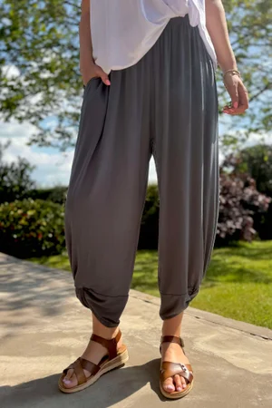 Made in Italy Gili Twist Pant Graphite