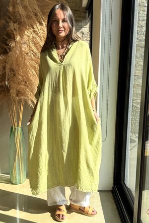 Made in Italy Kasbah Souk Dress Washed Avocado /15 =