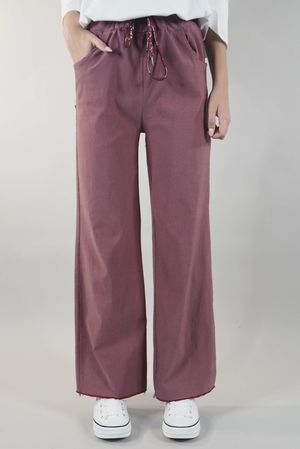 Made in Italy Raw Kick Marine Luxe Magic Trouser Cranberry //N27/30