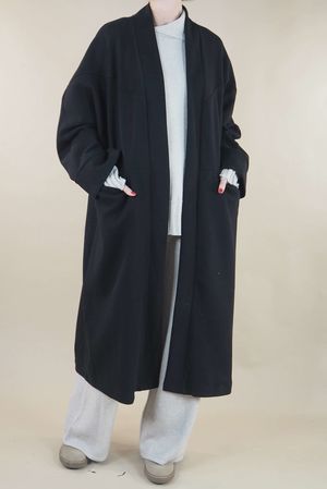Made in Italy Scandic Classic Duster Coat Black 