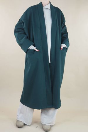 Made in Italy Scandic Classic Duster Coat Dark Pine 
