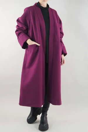Made in Italy Scandic Classic Duster Coat Magenta //N30