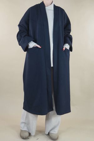 Made in Italy Scandic Classic Duster Coat Navy 