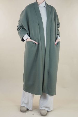 Made in Italy Scandic Classic Duster Coat Soft Khaki //N2 =