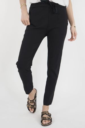 Made in Italy Smooth Slim Magic Trouser Black *