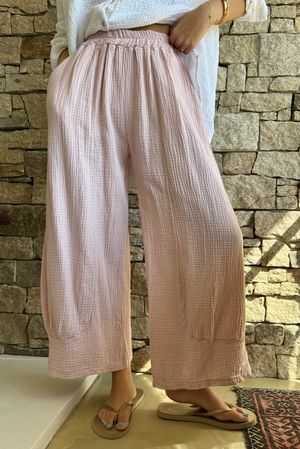 Mimi Pillow Cotton Quirky Pant Rose
