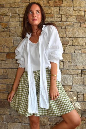 Nonni Gingham City Short Olive