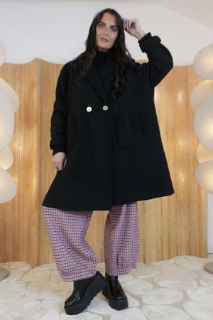 Norbury Classic Lapel Coat Black  /8=