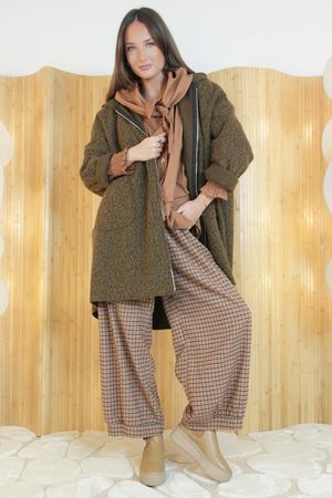 Norbury Hooded Zip Up Jacket Chocolate 