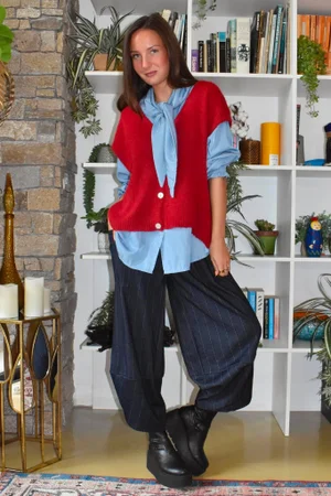 Oliver Knit Waistcoat Morello Marl