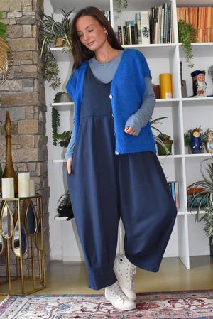 Oliver Knit Waistcoat Electric Blue