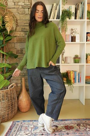 Ori X Stretch Barrel Jean Indigo Denim