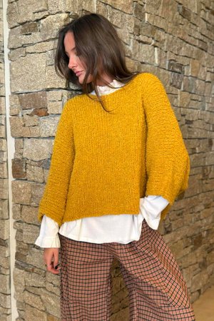 Original Boucle Sloppy Joe Knit Dijon /20=