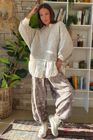 Original Boucle Sloppy Joe Knit Oatmeal