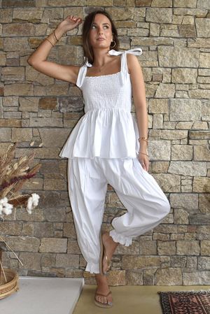 Paloma Bloomer Pant White