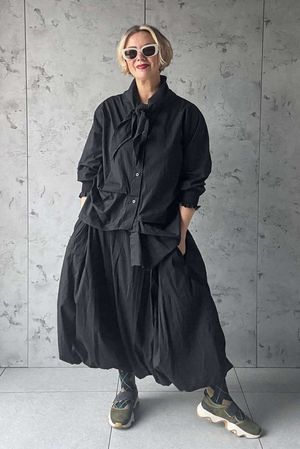 Paloma Hitch Neckerchief Blouse Black 