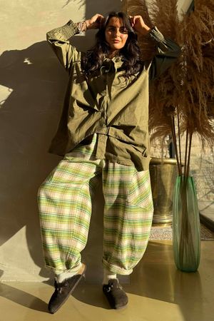 Paloma Hitch Neckerchief Blouse Olive