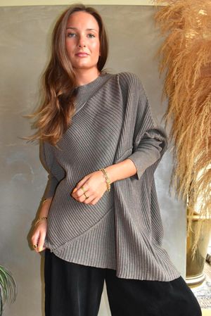 Paloma Oversized Grunge Knit Earth