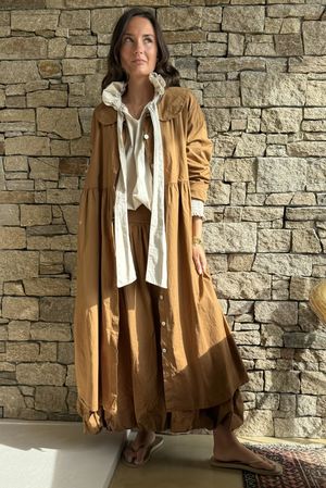 Paloma Peter Pan Frock Coat Hazelnut