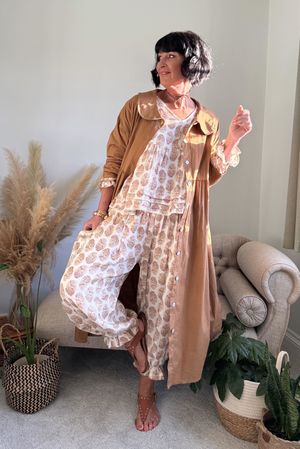 Paloma Peter Pan Frock Coat Hazelnut /20 Pre order due 1 wk