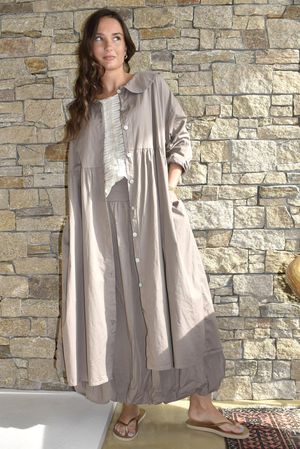 Paloma Peter Pan Frock Coat Mocha