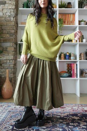 Paloma Pouf Layering Dress Olive