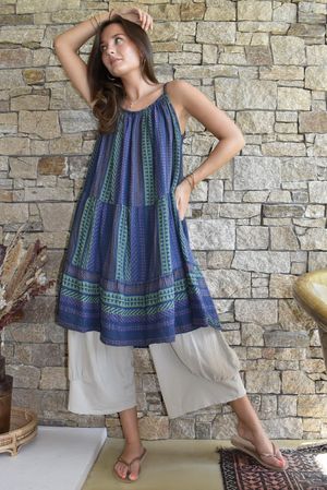 Peruvian Classic Sundress Airforce