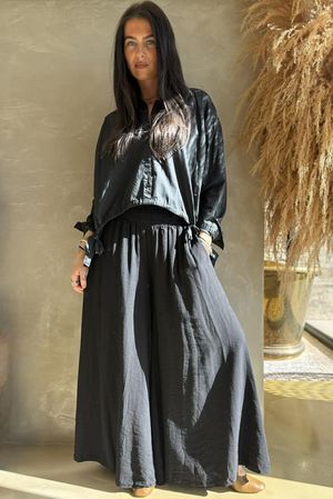 Riviera Palazzo Pant Black /10=