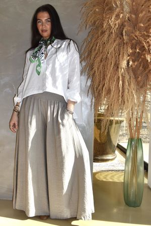 Riviera Palazzo Pant Mocha