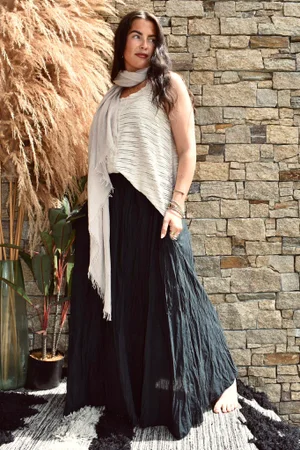 Samba Cotton Skirt Black