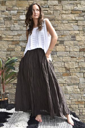 Samba Cotton Skirt Chocolate