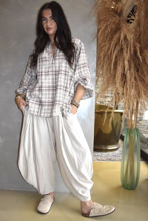 Santa Fe Check Hugh Shirt Antique Rose