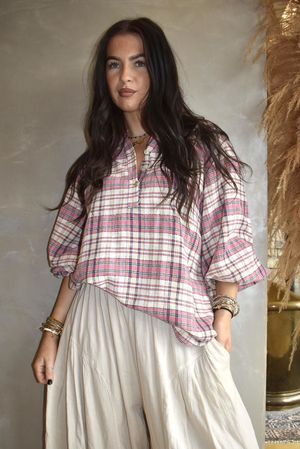 Santa Fe Check Hugh Shirt Candy