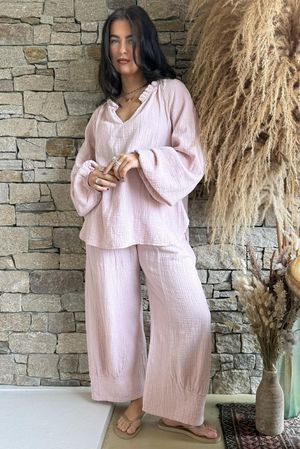 Santos Cushion Cotton Heathcliff Top Rose