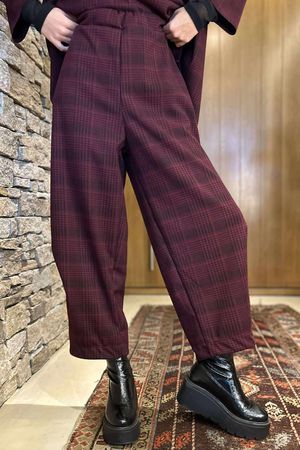 Highgrove Scuba Barrel Pant Burgundy