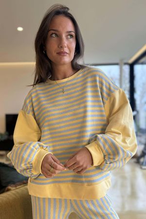 Shoreditch Bell Sleeve Sweat Iceberg Lemonade