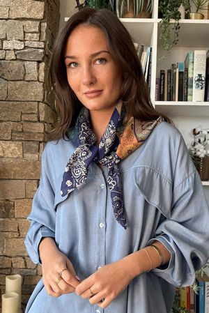 Sicilian Tile Square Scarf 