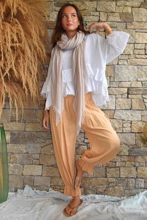 Sundaze Cheesecloth Bloomer Pant Tuscan Sun