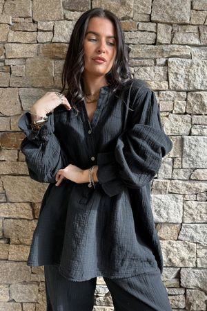 Suri Cushion Cotton Top Black