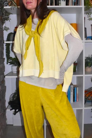 Terry B Hi Lo Tank Lemon