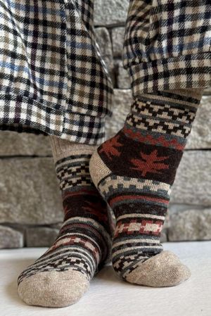 Terry & Wool Luxury Alpine Socks Camel 