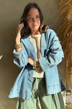 Dutton Denim Shacket Light