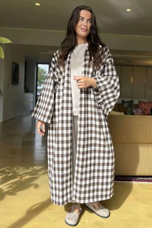 The Holland Longline Duster Jacket Chocolate /1=