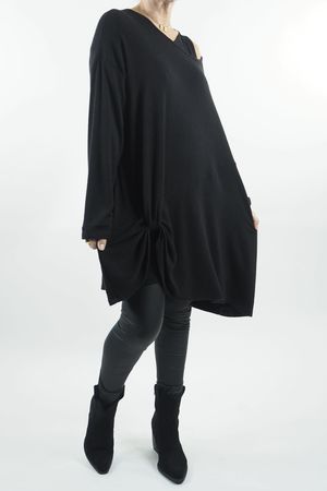 The Made in Italy Knotty Nora Fine Knit Black