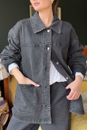 The Madison Denim Jacket Black