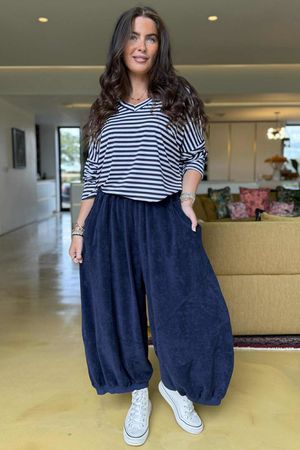 The Terry B Bloom Pant Navy