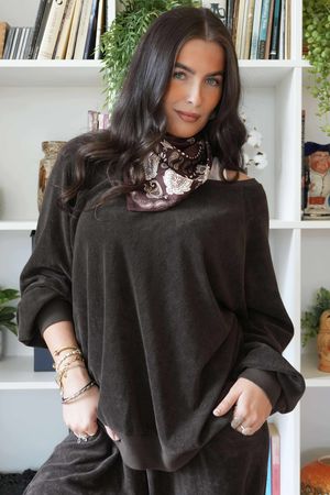 Terry B Classic Sweatshirt Coffee Bean