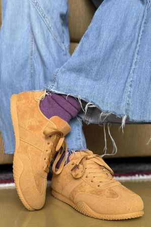 Track Retro Trainer Ochre